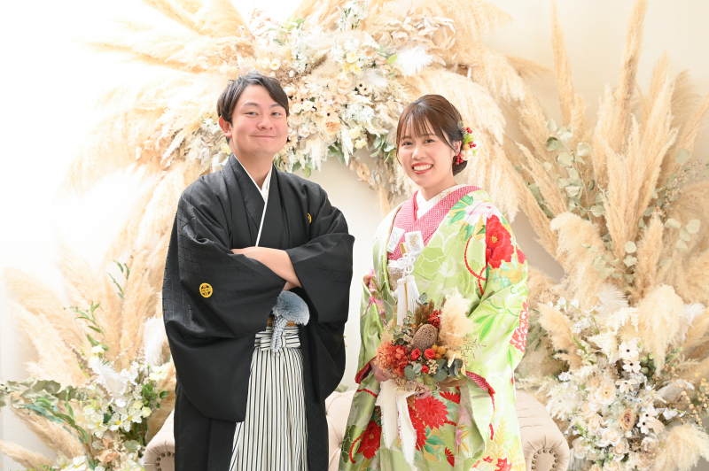 STUDIO撮影は色打掛での撮影でした(^^♪。