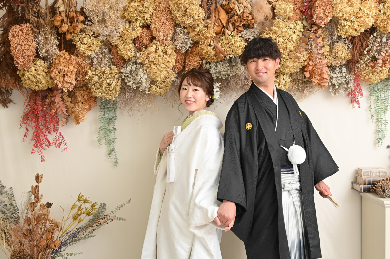 ドライフラワー前