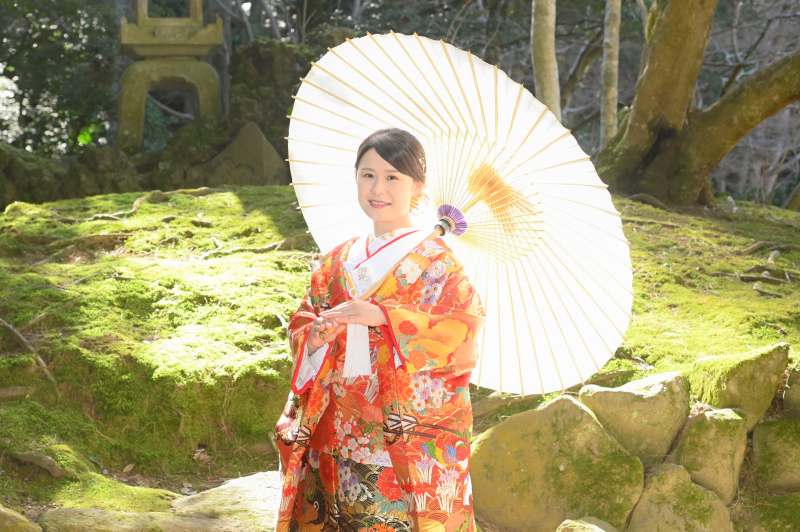 白い番傘も用意してます！