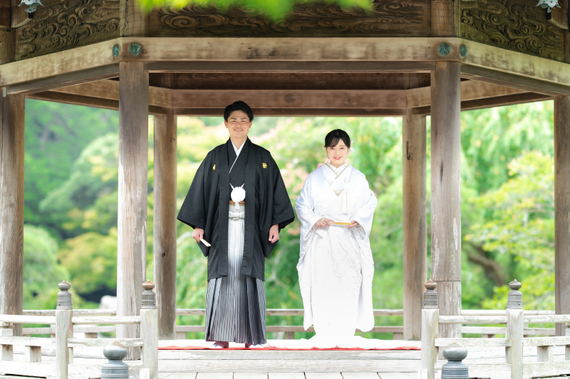 成田山公園でのファーストショットは浮御堂にて