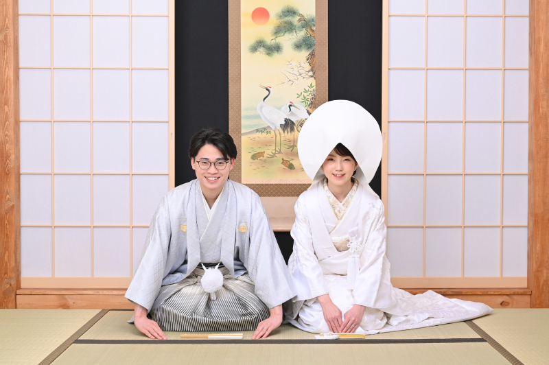 スタジオでは白無垢での撮影でした(#^^#)