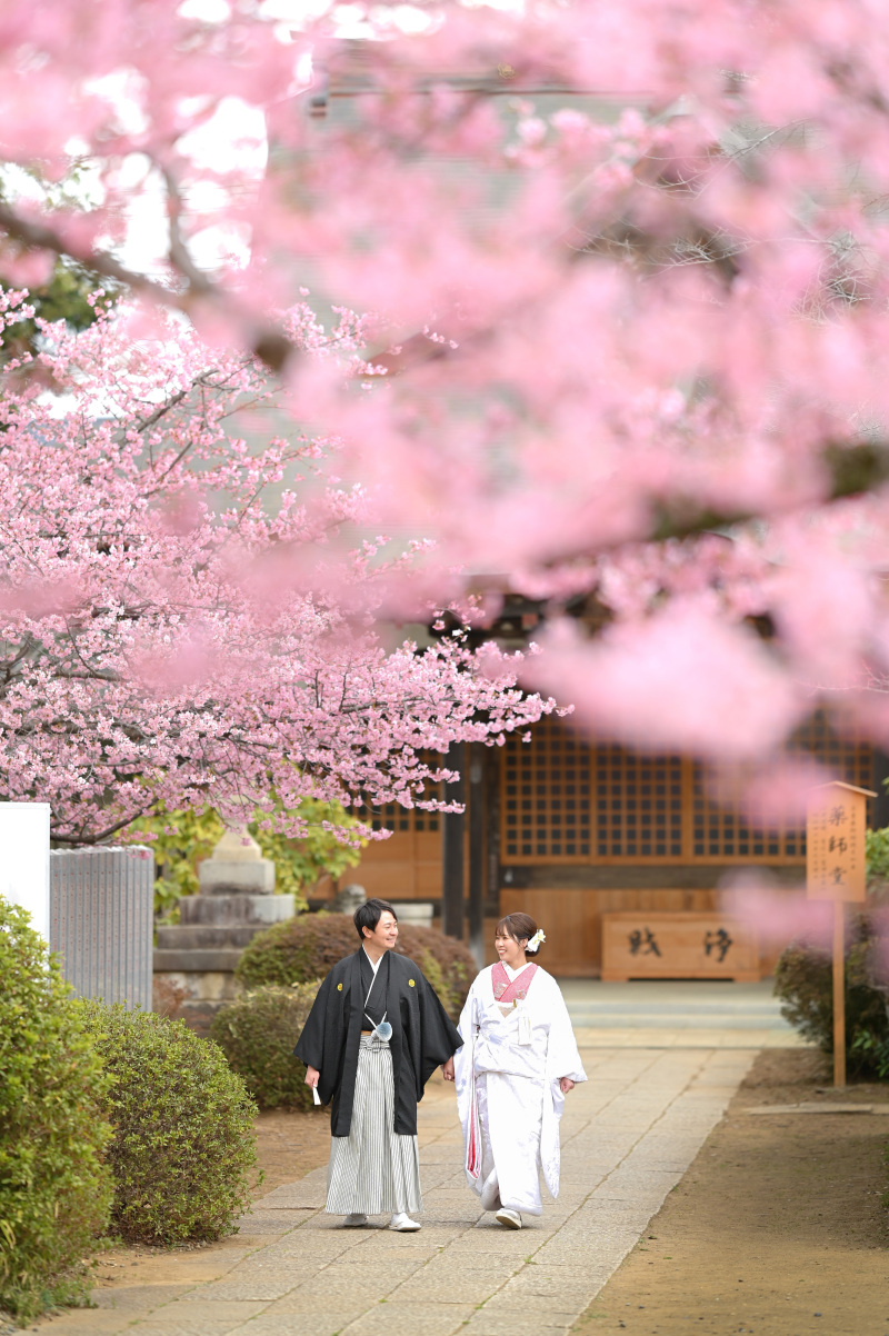河津桜に囲まれて♡