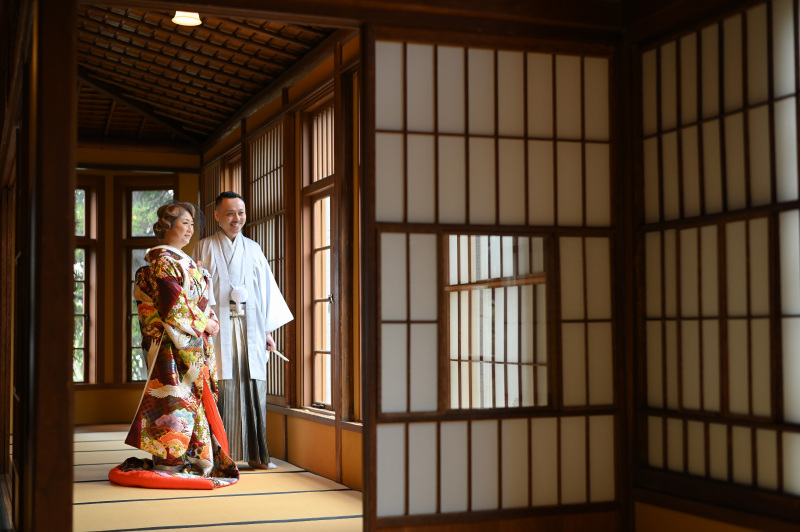 ２階の和室にて