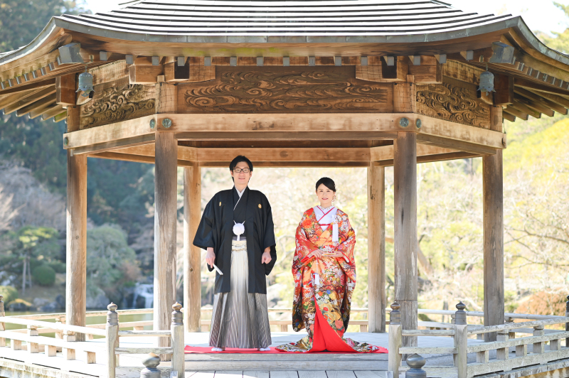 池に浮かぶ浮御堂