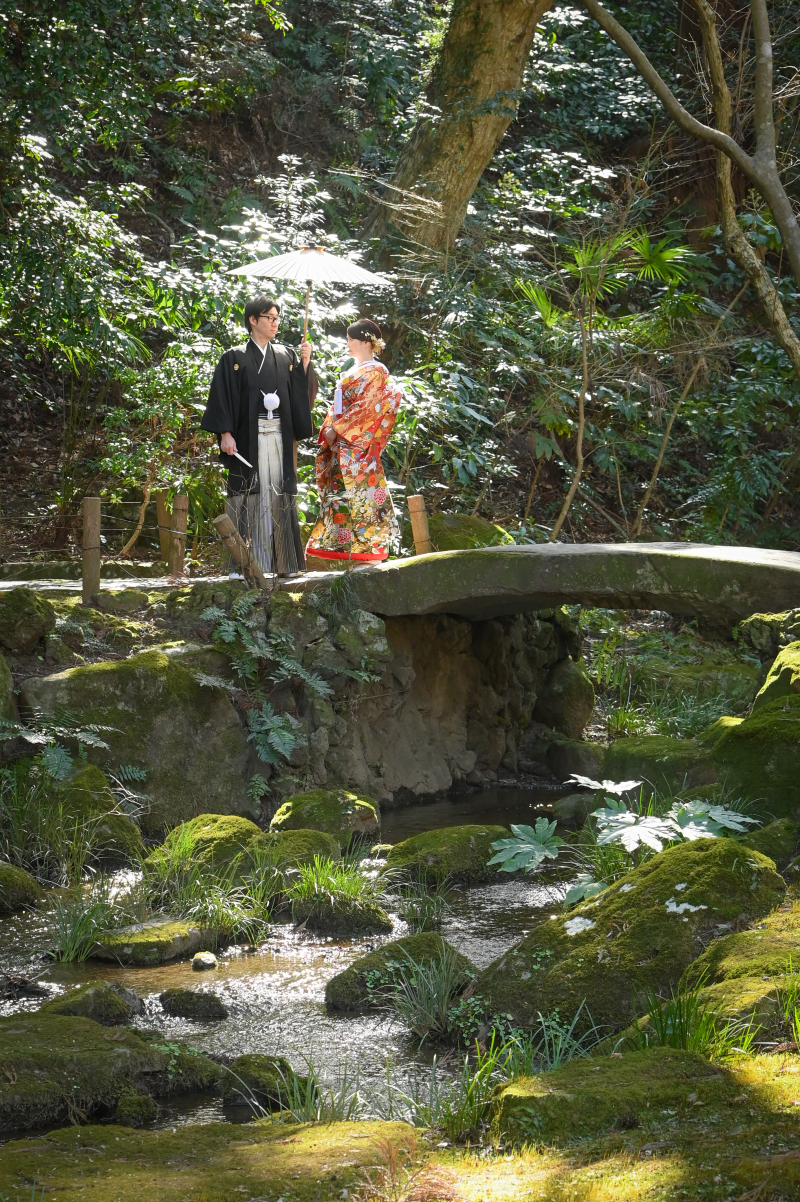 日本庭園を活かして