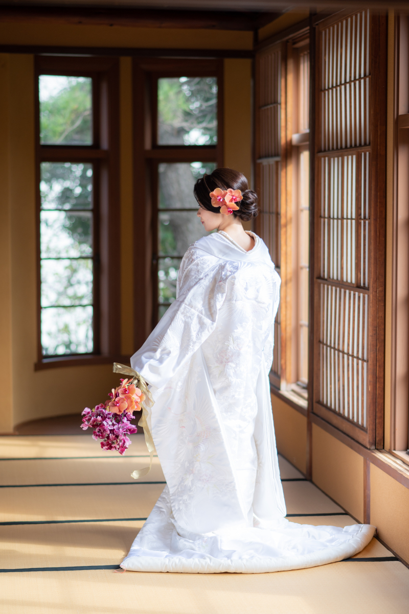 白無垢と色打掛2着撮影しました♡