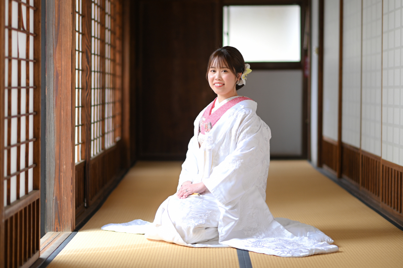 お新婦様お一人での正座ショット☆(*^▽^*)