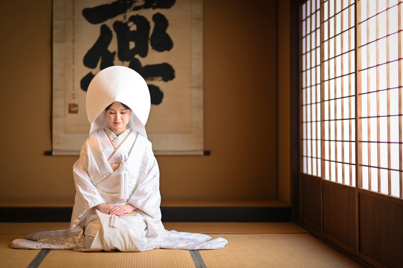 綿帽子をつけて．．．