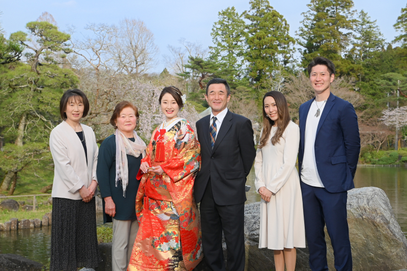 新婦様のご家族集合写真