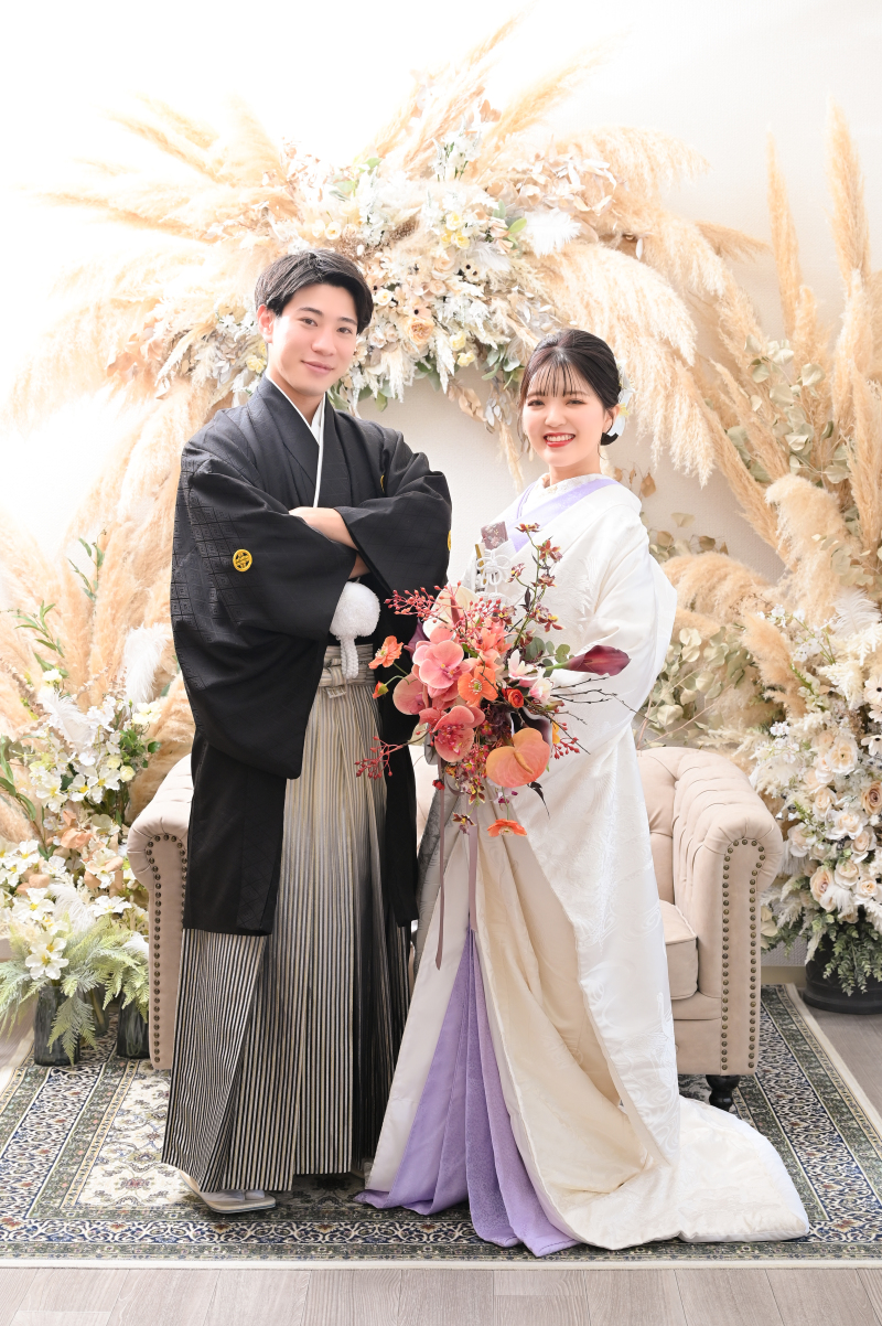 ドライフラワーの装飾