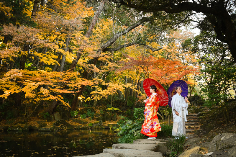 新郎様の衣装も3色ご用意しています