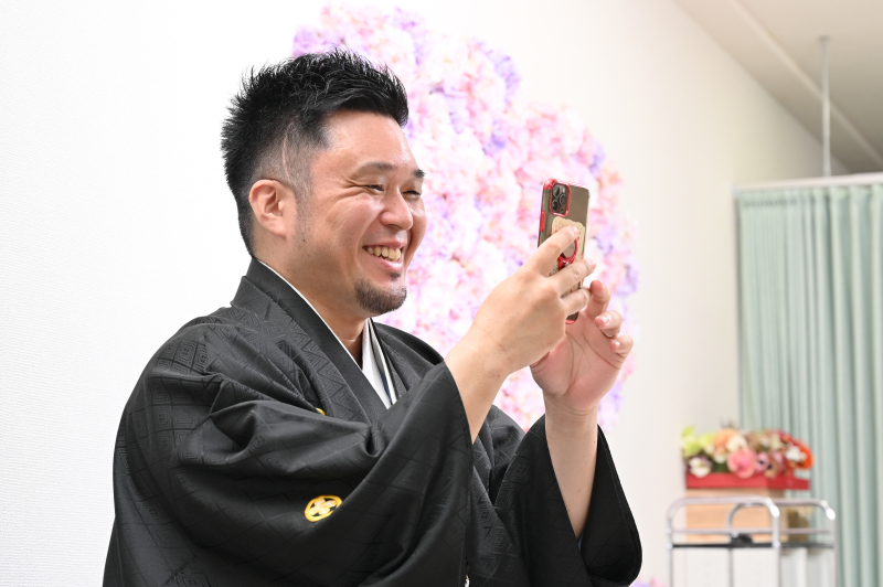 ご新婦様のソロショット中♪