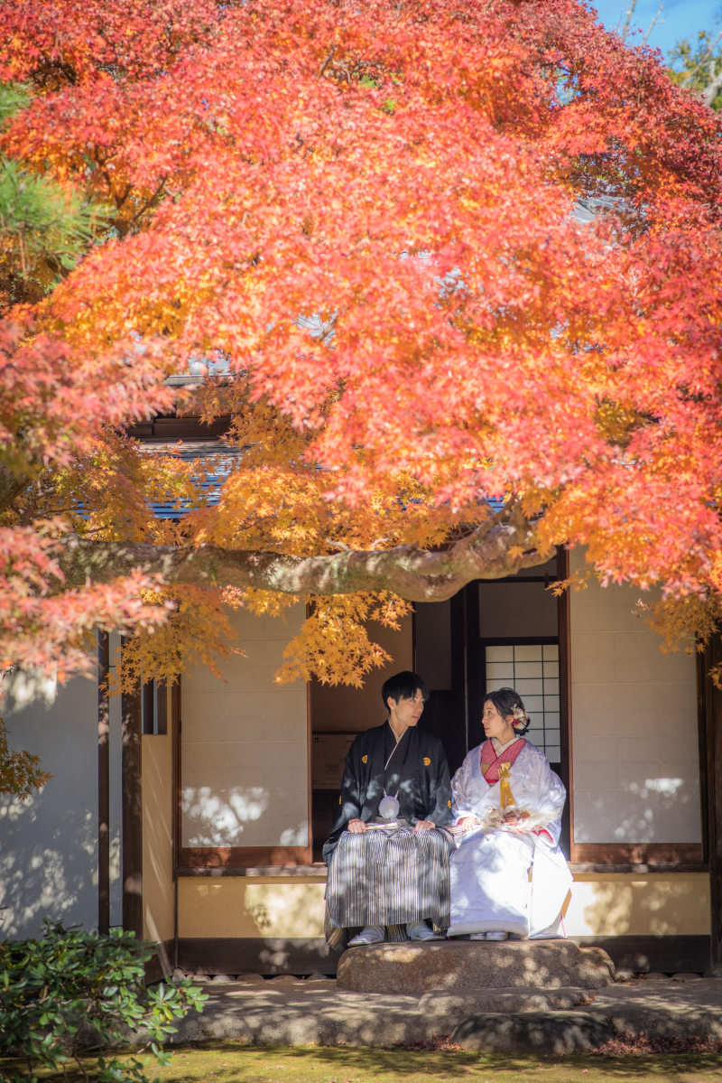 紅葉の時期の旧堀田邸