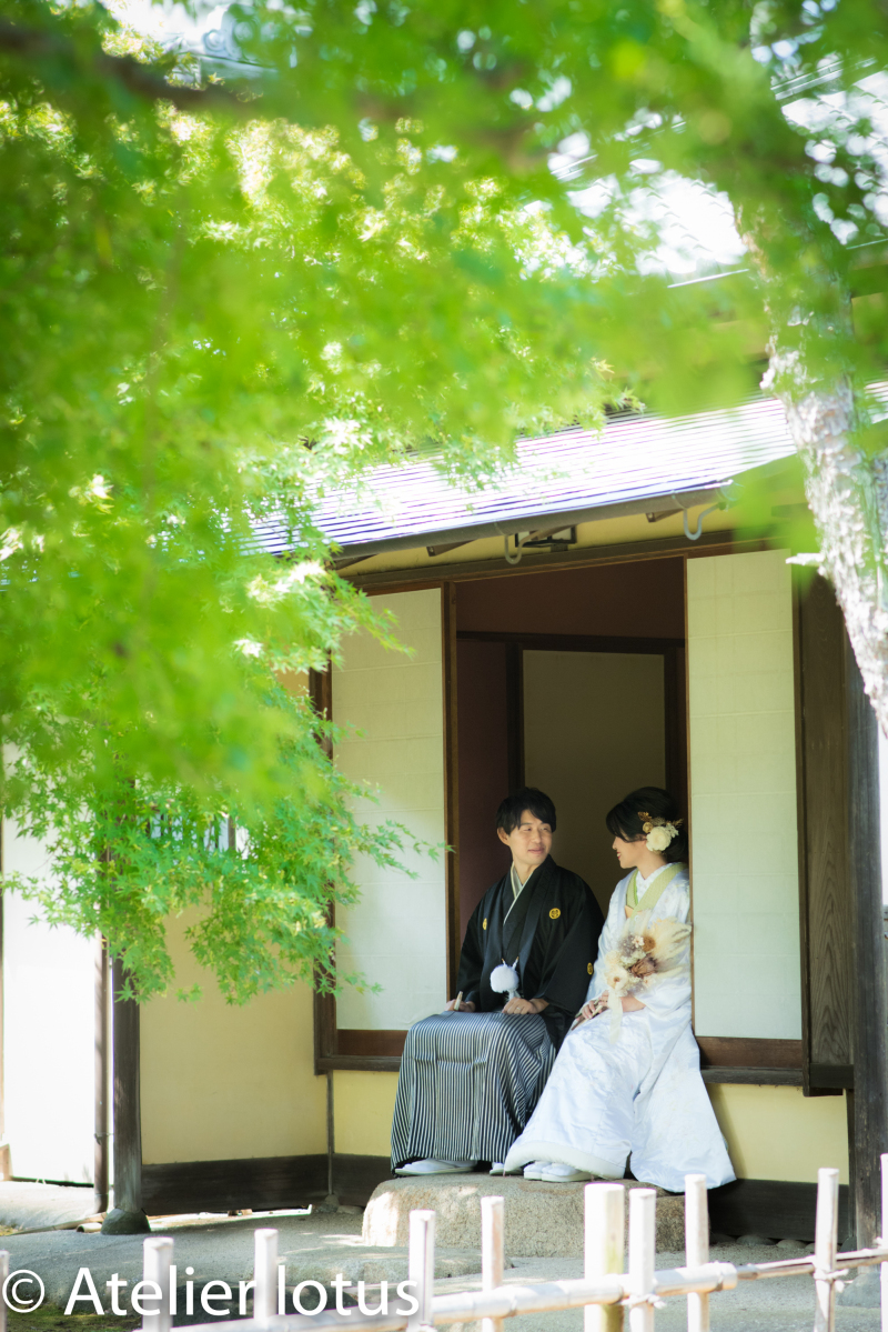 縁側で自然なショット♡