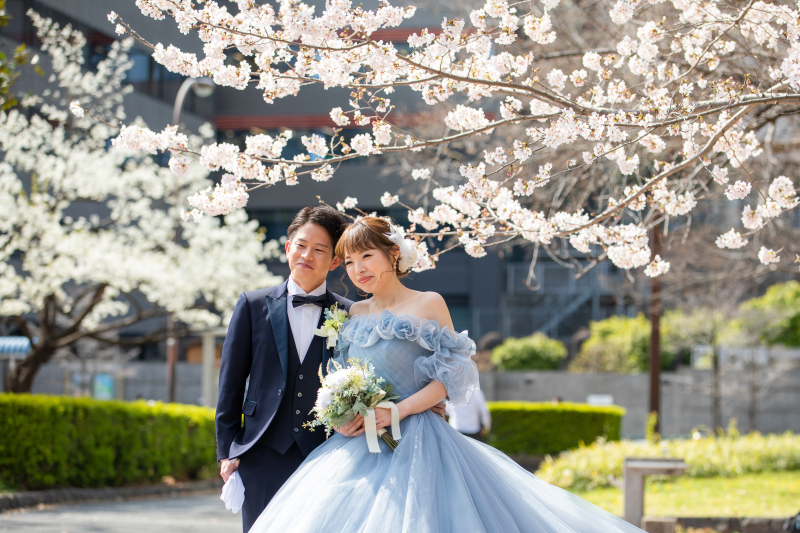 芝公園の桜から撮影スタート♪
