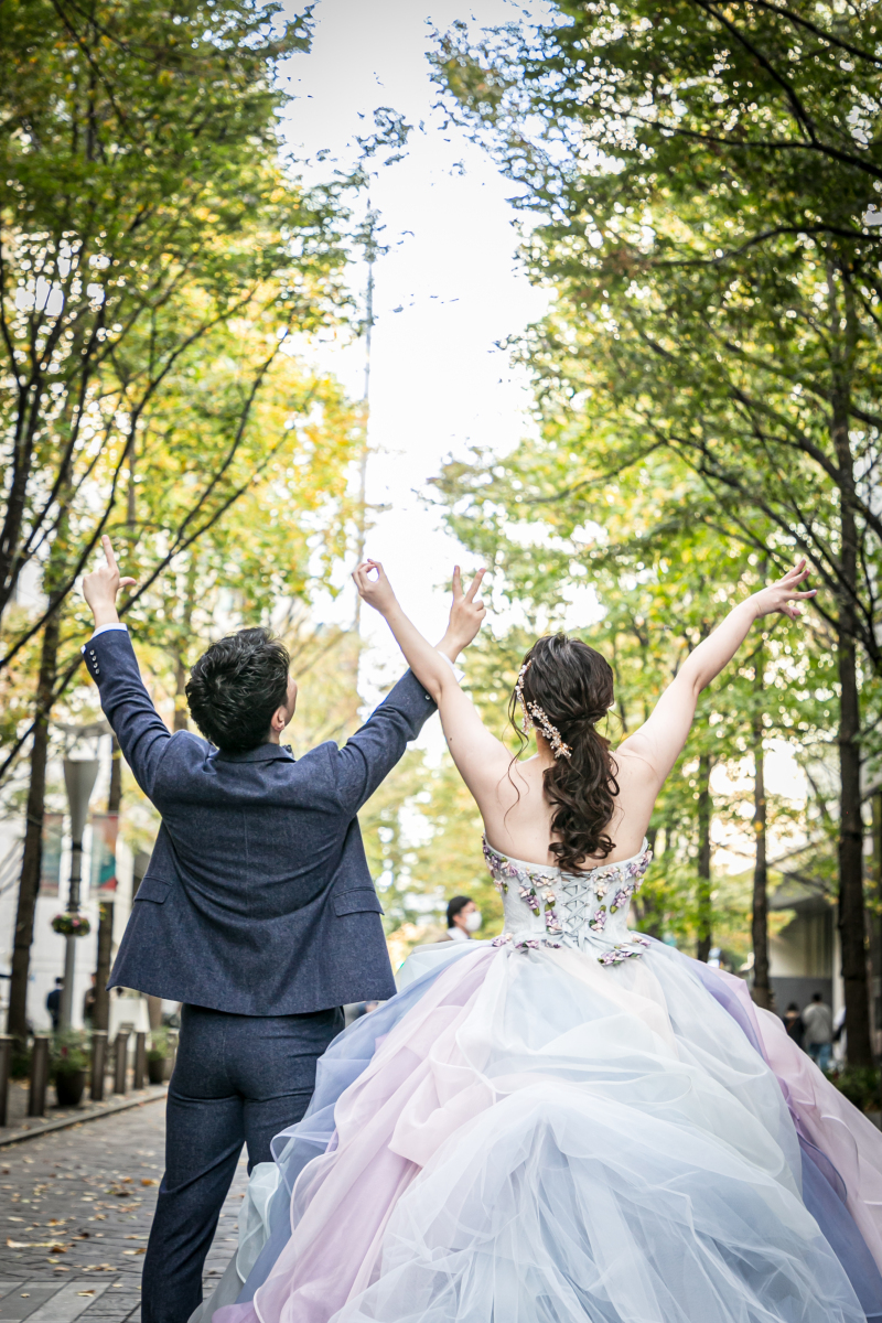 丸の内の街並みと