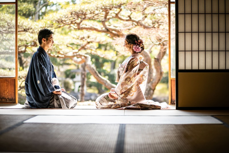 KIYOKO HATA WEDDINGS 青山_庭園で撮影できる