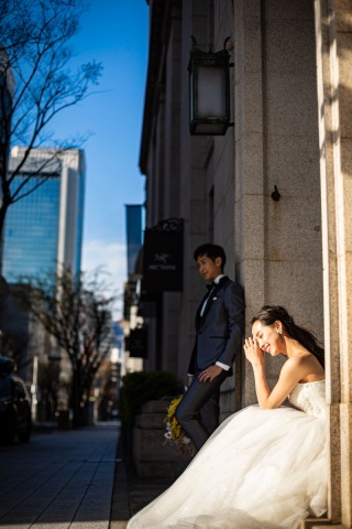KIYOKO HATA WEDDINGS 青山_洋装ロケーション