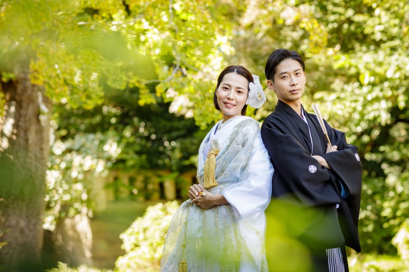 KIYOKO HATA WEDDINGS 青山_庭園で撮影できる