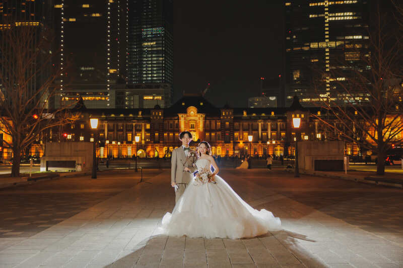 KIYOKO HATA WEDDINGS 青山_夜景で撮影できる
