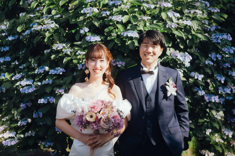 6月限定の紫陽花ショット
