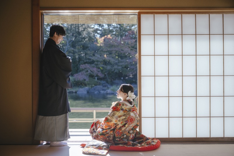 縁側で素敵な1枚