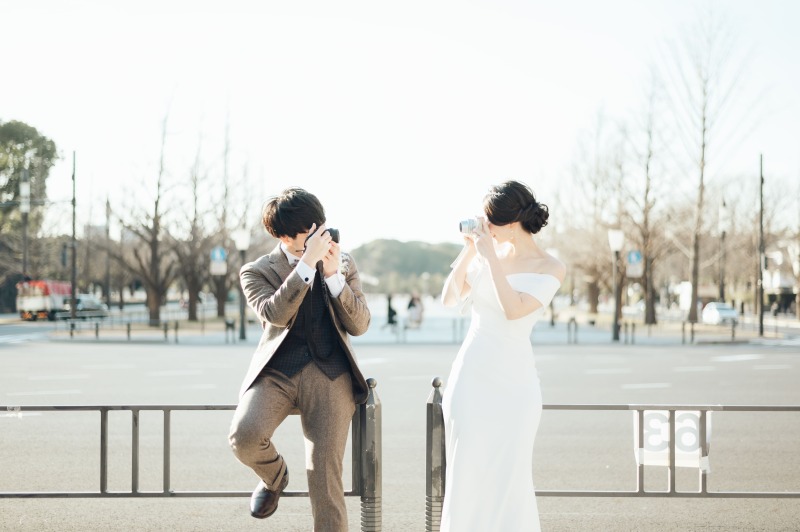 二人の共通の趣味をお写真の中に