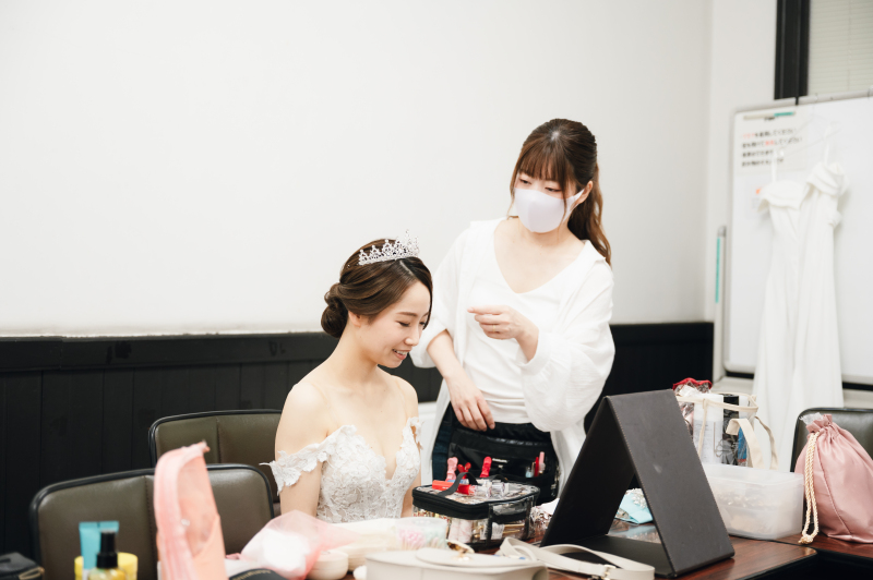 Circles Wedding Photo&Movie_ヘアメイクのリハーサルができる