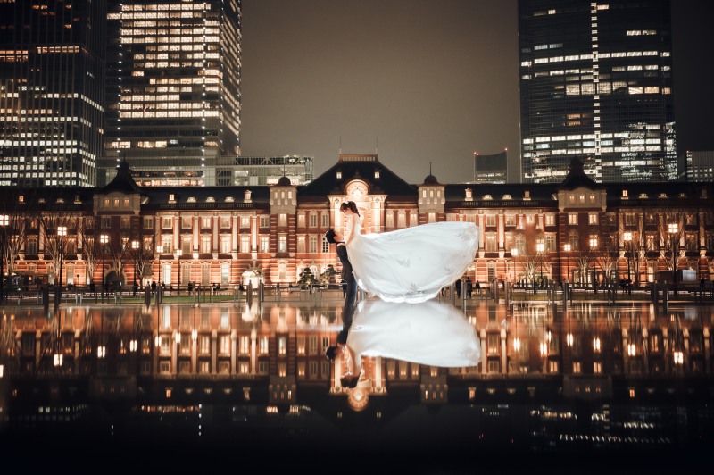 Circles Wedding　Photo＆Movie_夜景で撮影できる
