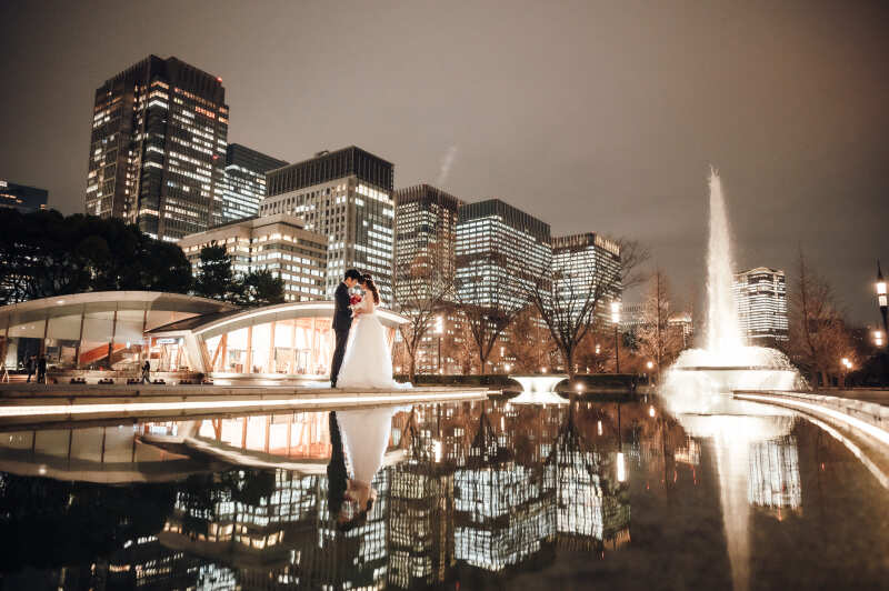 Circles Wedding　Photo＆Movie_夜景で撮影できる
