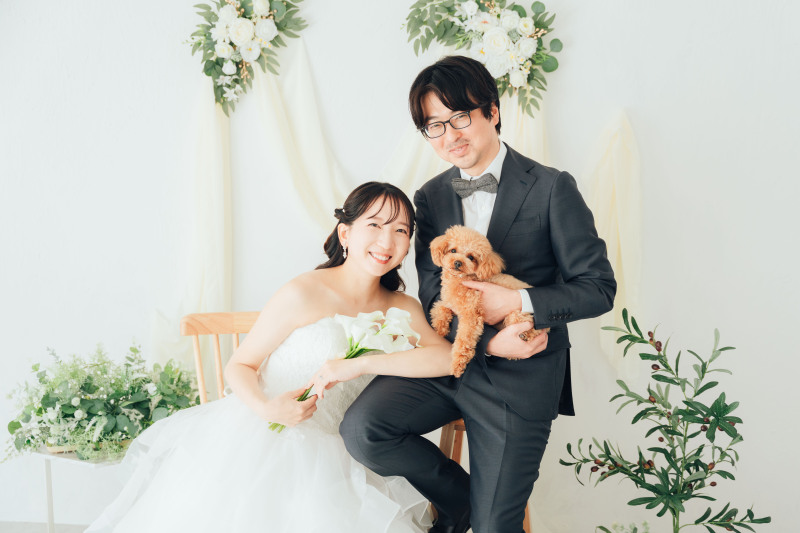 【スタジオペットPhoto撮影Plan(洋装)】衣装レンタル込み・撮影全データ3週間で納品・スマホ動画撮影・ヘアチェンジ付