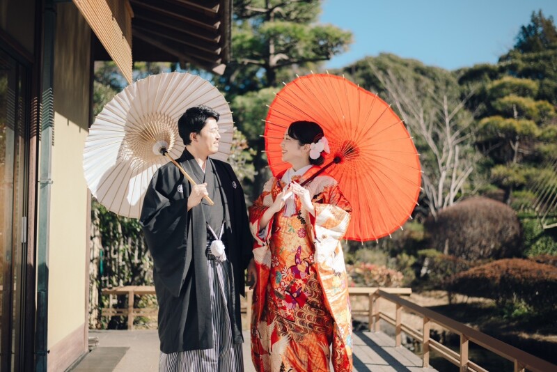 【4月ご成約限定　3万円割引】和装⭐︎庭園撮影Plan　庭園手配・全データ３週間納品・スマホ動画撮影