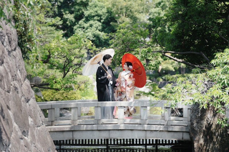 【3月成約限定⭐︎7万円割引】和装庭園＆洋装ロケーション♢衣装レンタル・ヘアチェンジ・全データ３週間納品