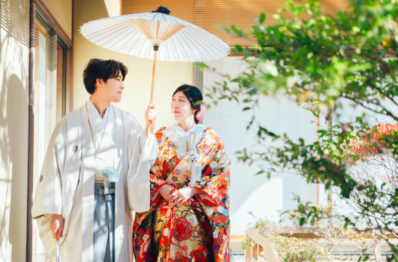 紅葉時期OK【10月ご成約限定 3万円割引】和装⭐︎庭園撮影Plan 庭園手配・全データ3週間納品・スマホ動画撮影