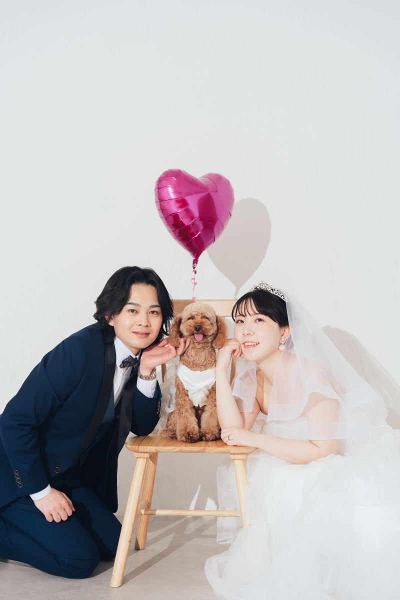 ペットOK【10月ご成約限定⭐︎4万円割引】和装&洋装スタジオ 撮影Plan♢衣装追加料金無しで選び放題い!全データ3週間納品