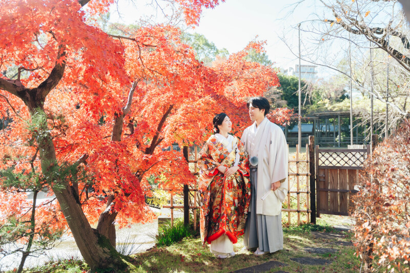 紅葉シーズン予約開始！【8月ご成約限定　3万円割引】和装⭐︎庭園撮影Plan　庭園手配・全データ３週間納品・スマホ動画撮影