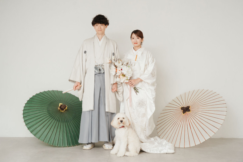 ペットOK【11月成約限定⭐︎7万円割引】和装スタジオ&洋装ロケーション撮影♢衣装レンタル・ヘアチェンジ・全データ3週間納品