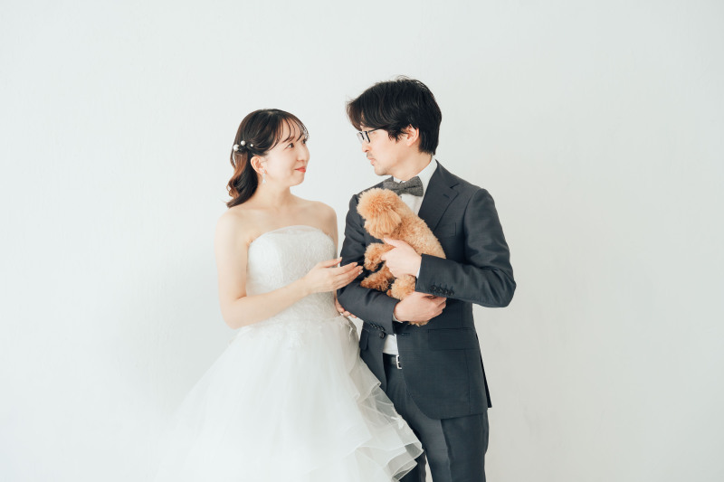【スタジオペットPhoto撮影Plan(洋装)】衣装レンタル込み・撮影全データ3週間で納品・スマホ動画撮影・ヘアチェンジ付