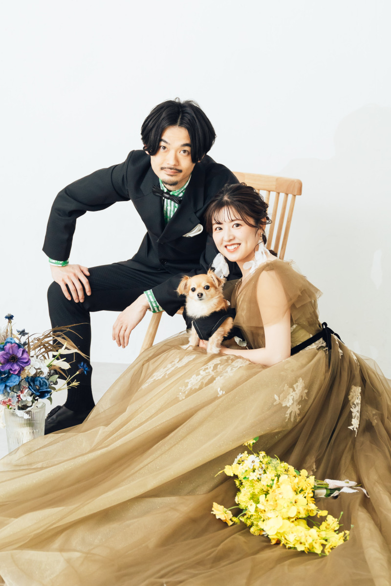 ペットOK【10月ご成約限定⭐︎4万円割引】和装&洋装スタジオ 撮影Plan♢衣装追加料金無しで選び放題い!全データ3週間納品