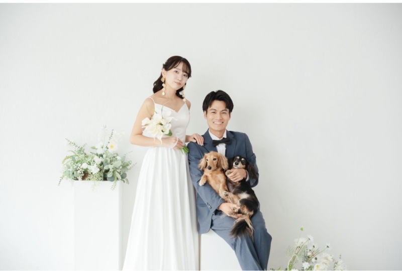 ペットOK【3月ご成約限定⭐︎4万円割引】和装＆洋装スタジオ撮影プラン　全データ３週間納品