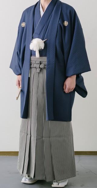 ブルー紋付・仙台平袴