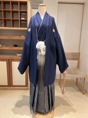 ブルー紋付・ぼかし袴