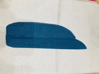 差し込み衿（デニム無地）