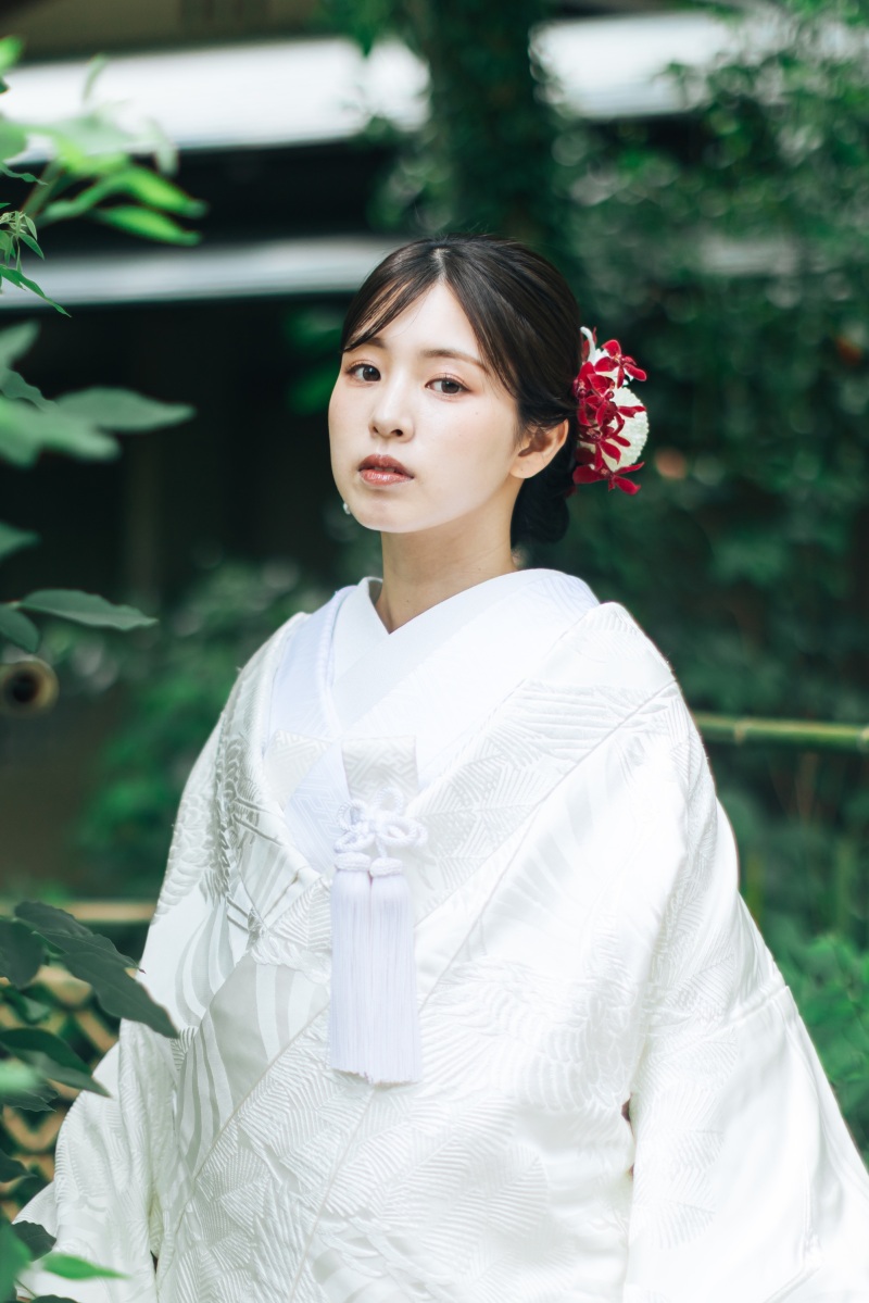 白無垢「松飛鶴流水」技術と上質さを誇る川島織物