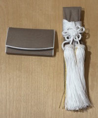 懐剣・筥迫「モカ　無地」