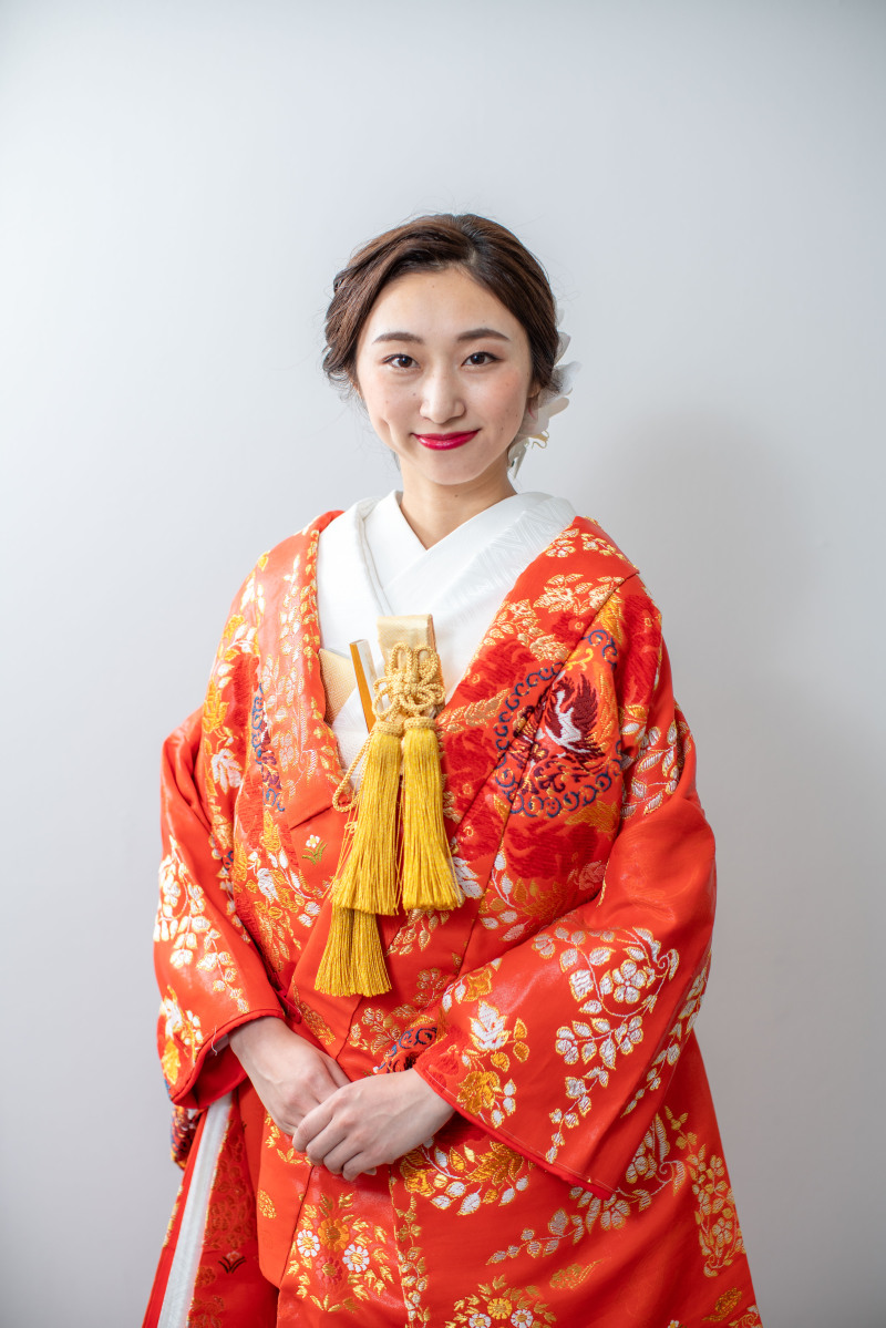 ★プラン内★色打掛「鳳凰-houou-」朱に包まれ優美に舞う