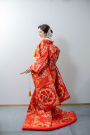 ★プラン内★色打掛「鳳凰-houou-」朱に包まれ優美に舞う