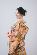 色打掛「唐織 手織」立体的な織りの重なりが美しい豪華な唐織