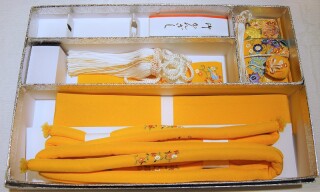 五点セット（山吹 刺繍）