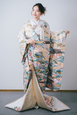 オリジナル色打掛「料亭左阿彌」